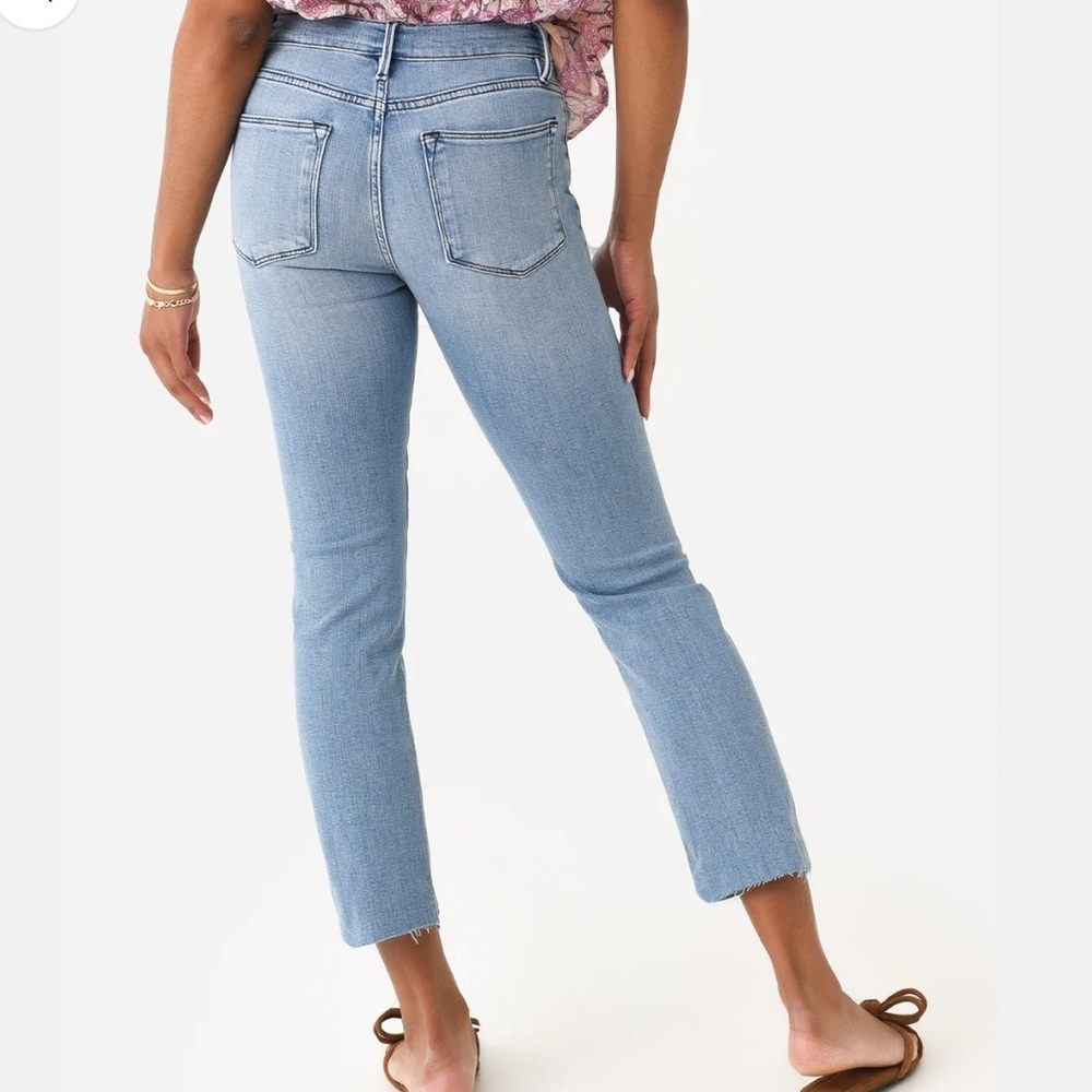 Frame Denim Light Blue Straight Leg Jeans - Picture 5 of 11